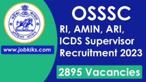 OSSSC RI AMIN Recruitment 2023